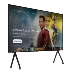 110-inch Google TV, DVB-T2/DVB-S2, Bluetooth 5.0, Dolby Audio, Dolby Vision, intelligent voice control, OEM customizable.